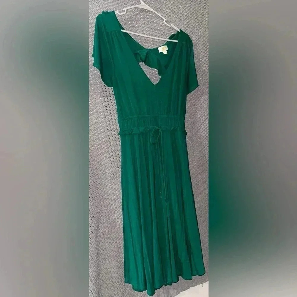 Anthropologie Maeve Resfeber Flutter-Sleeve Dress M